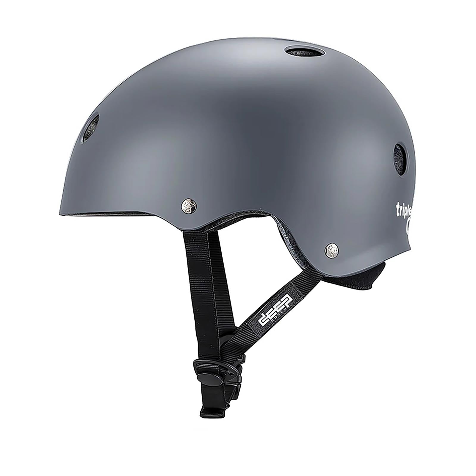 Triple 8 Deep Cover Helmet / Gray Matte