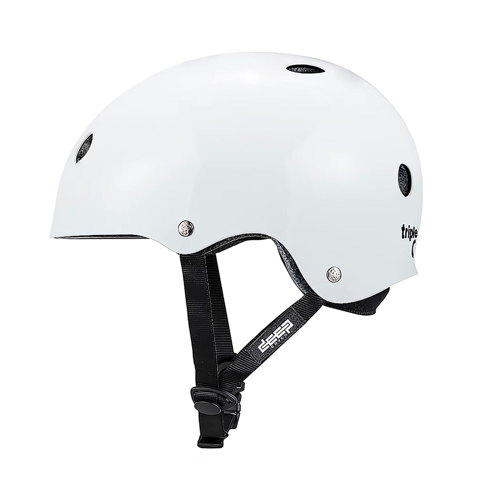 Triple 8 Deep Cover Helmet / White Glossy