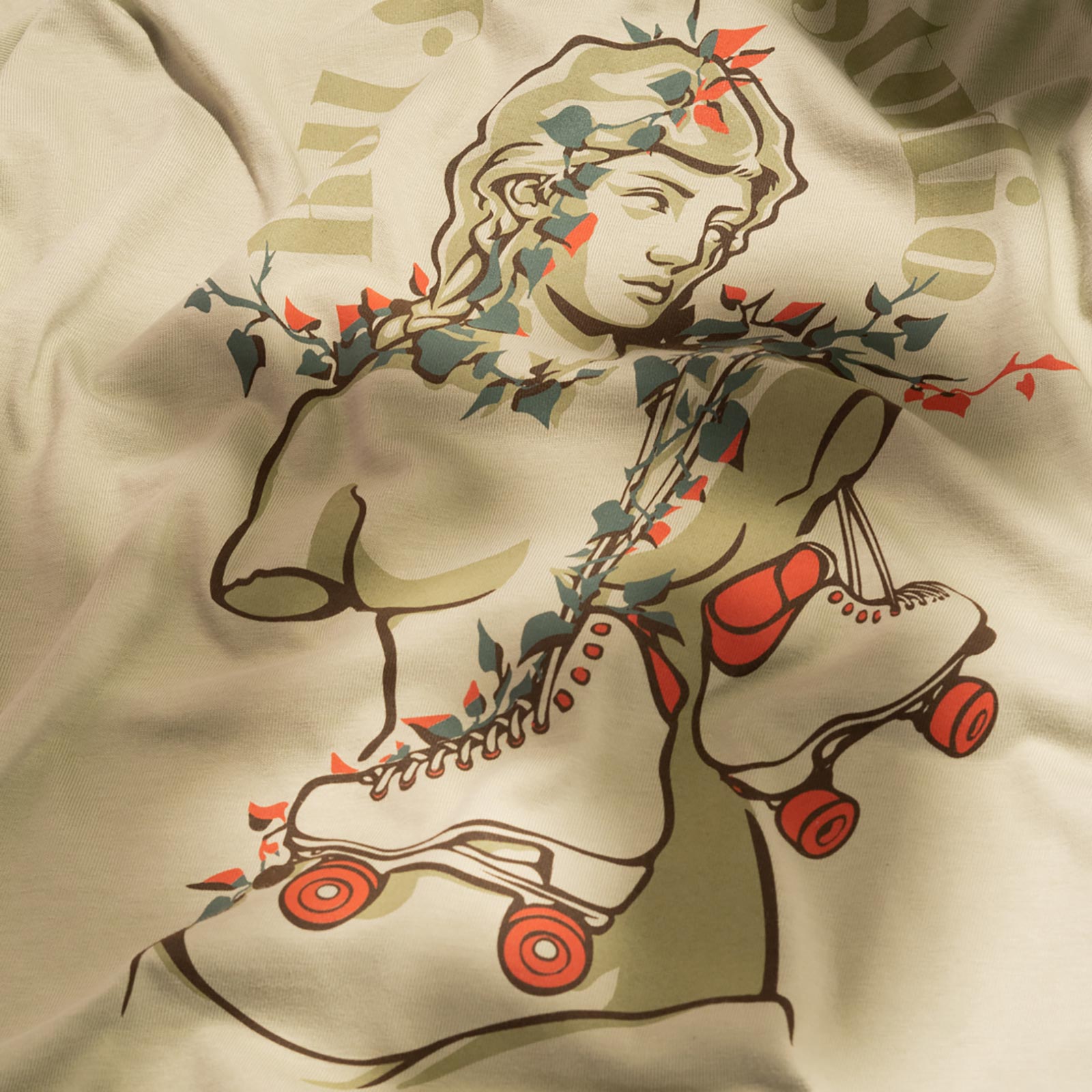 Roll Skate Studio Goddess Tee / Pistachio