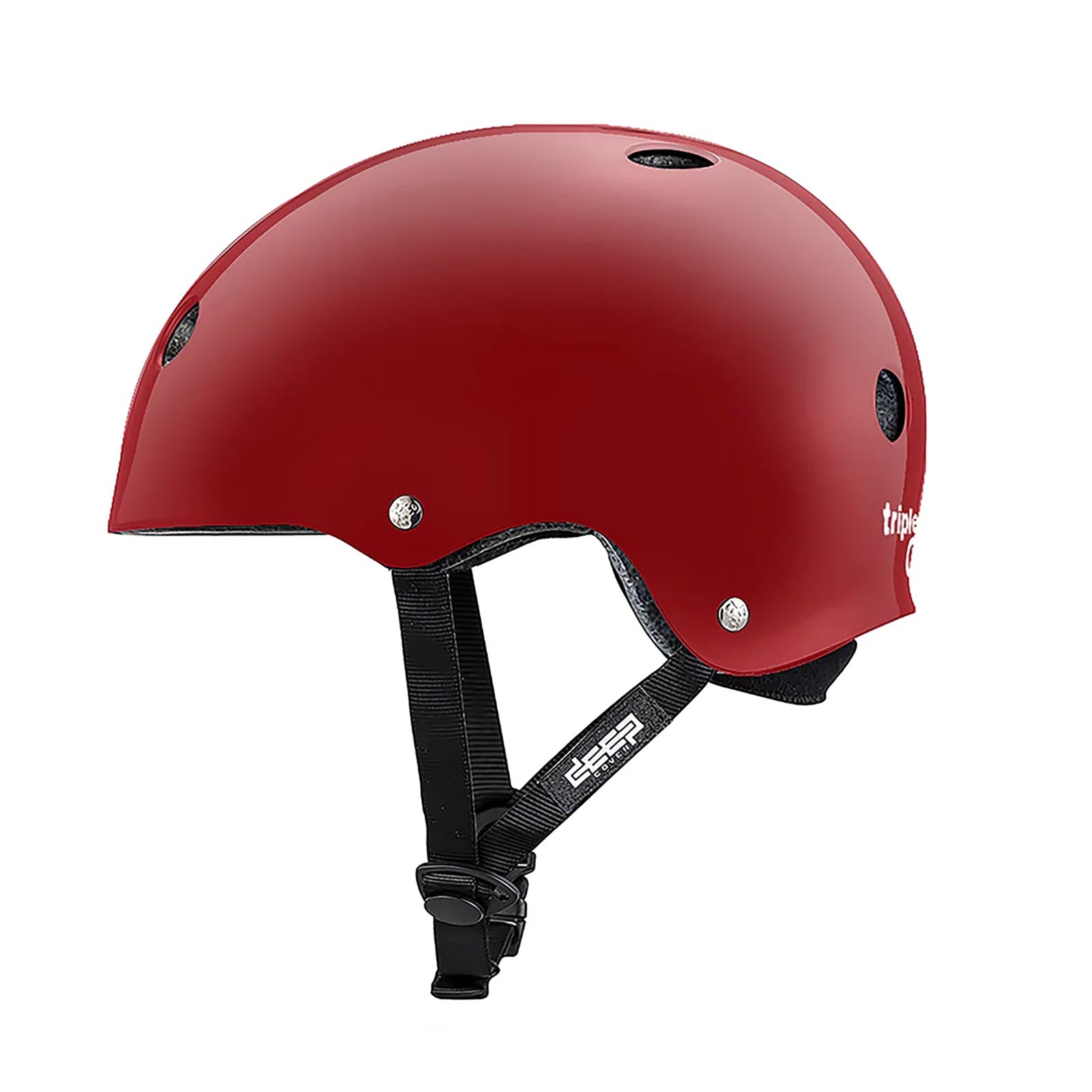 Triple 8 Deep Cover Helmet / Scarlet Red Glossy