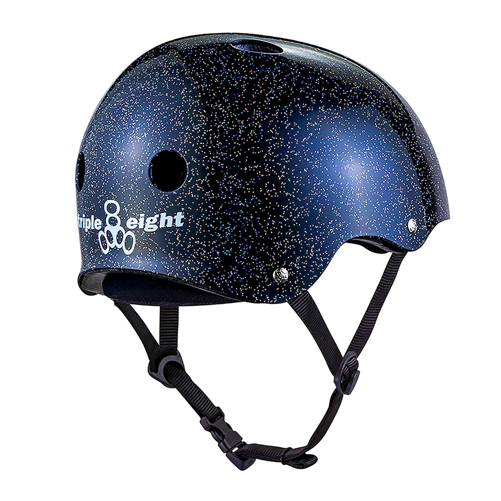 Triple 8 Deep Cover Helmet / Black Glitter