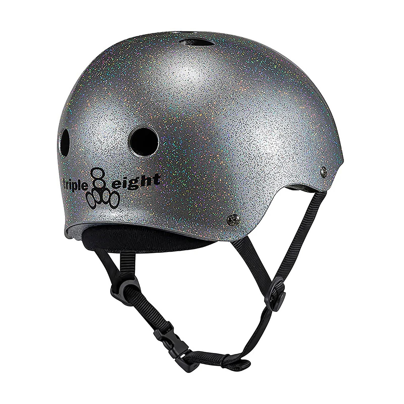 Triple 8 Deep Cover Helmet / Silver Glitter