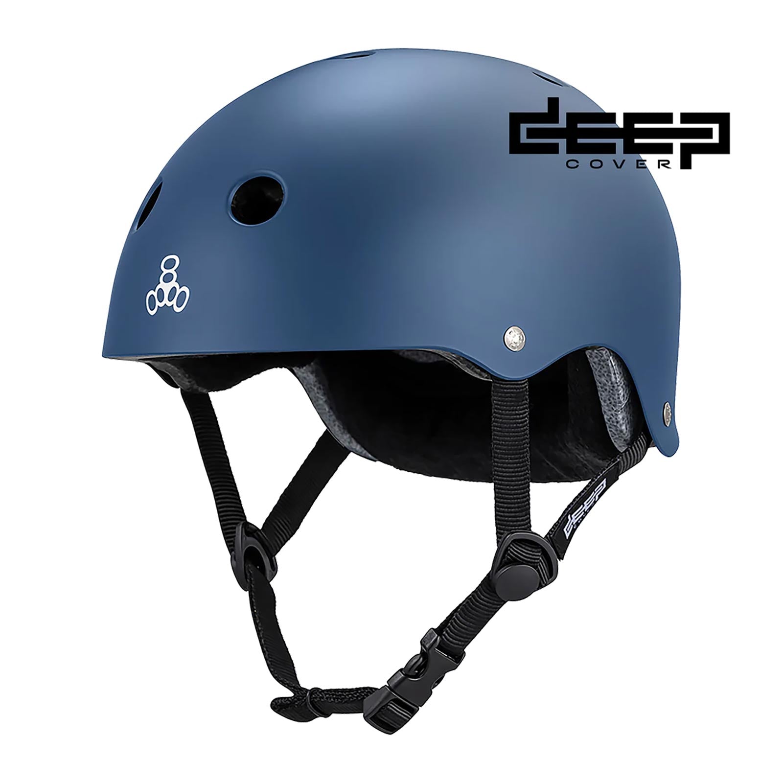 Triple 8 Deep Cover Helmet / Navy Matte