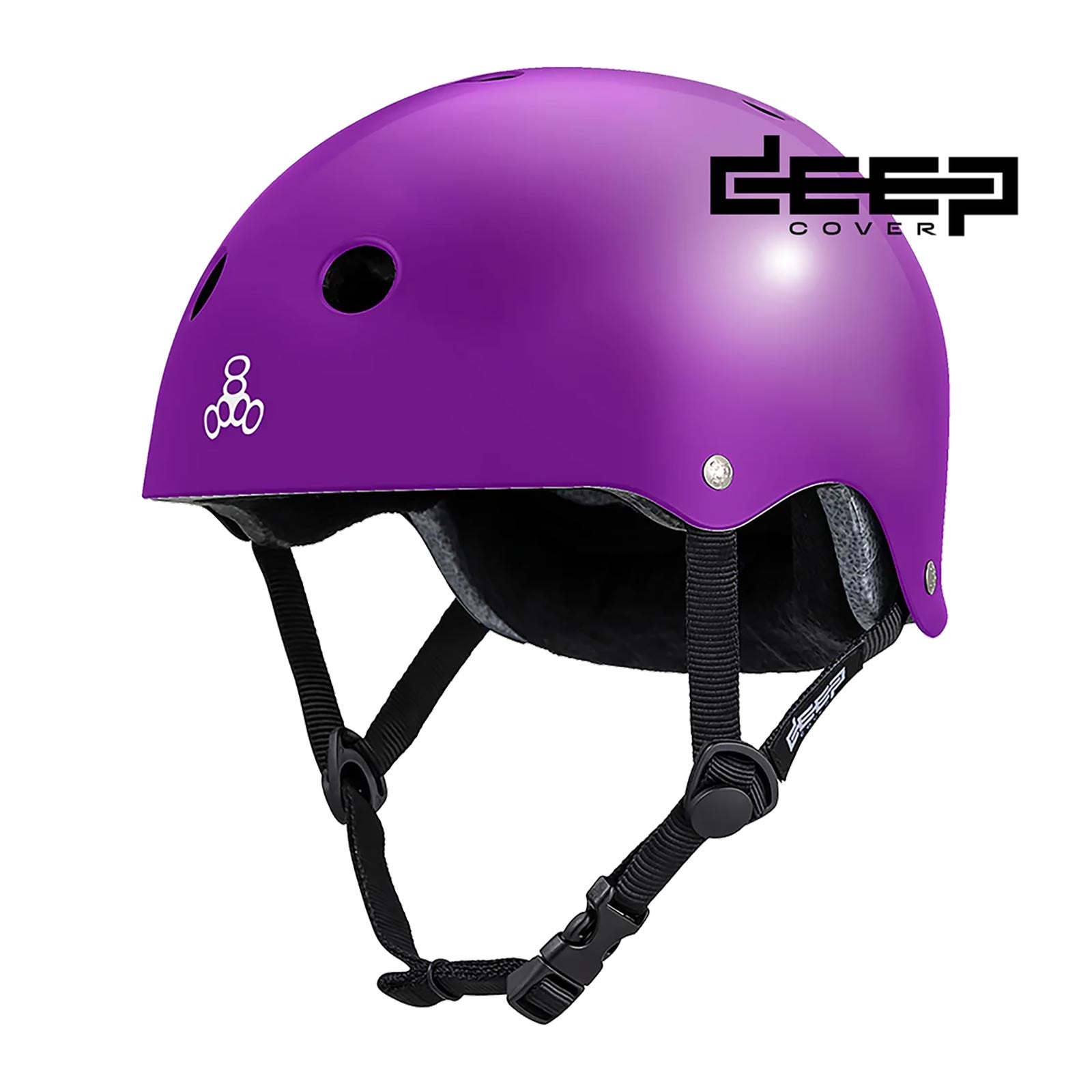 Triple 8 Deep Cover Helmet / Purple Glossy