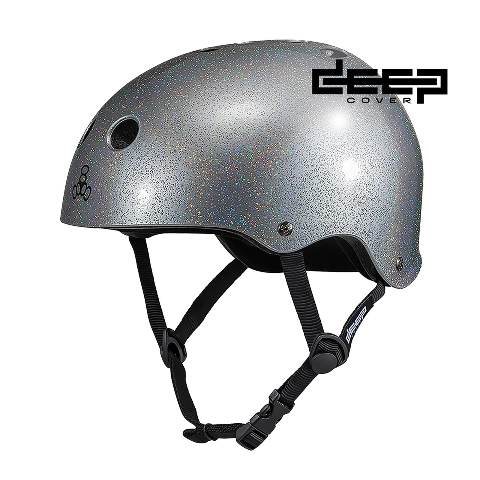 Triple 8 Deep Cover Helmet / Silver Glitter