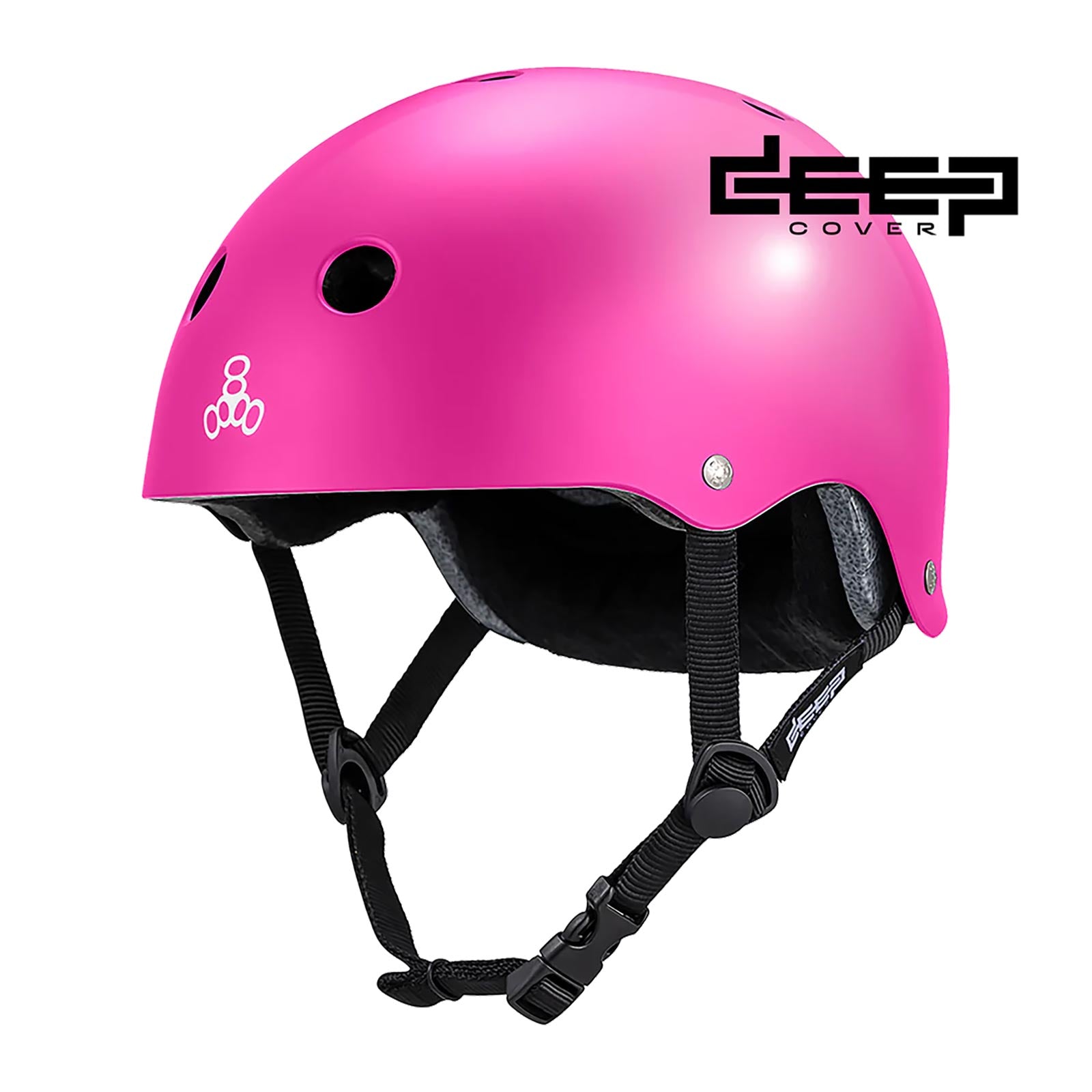 Triple 8 Deep Cover Helmet / Pink Glossy