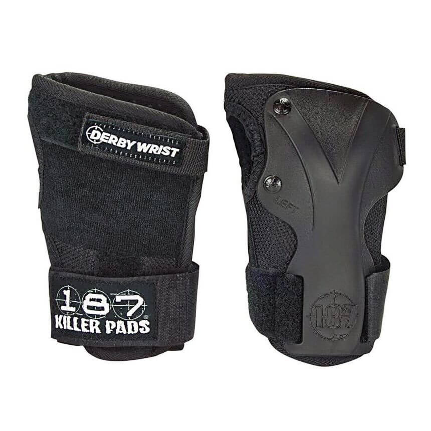 187 Derby Wrist Guards / Black / XL