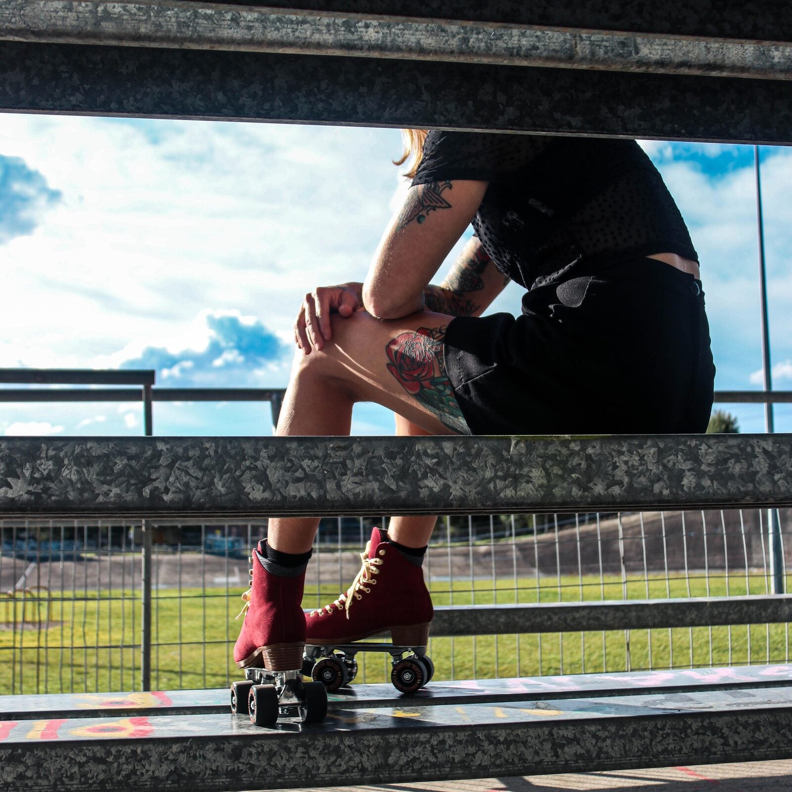 Chuffed Wanderer Roller Skates / Burgundy