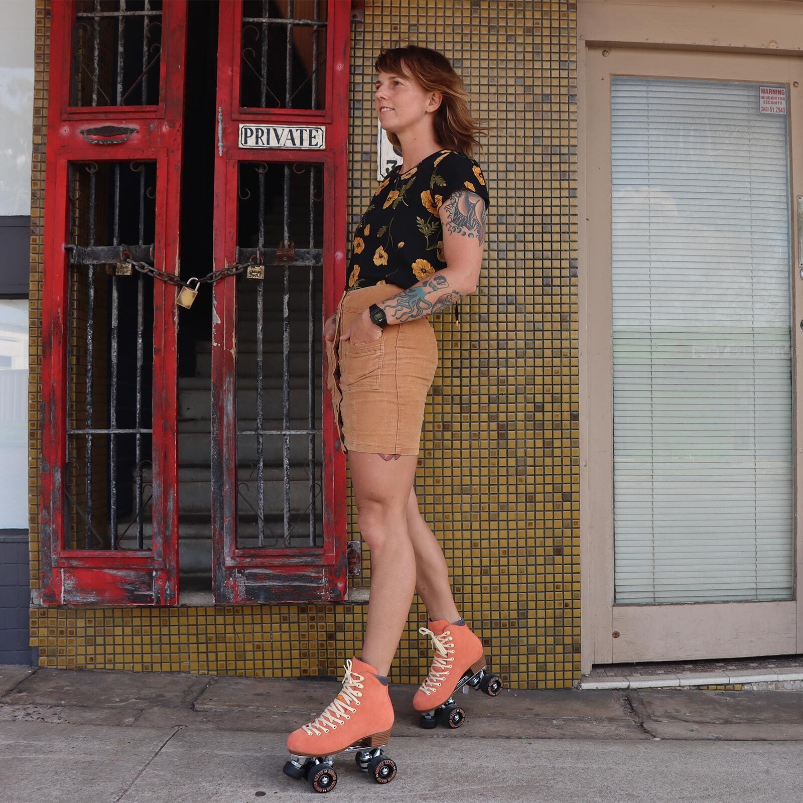 Chuffed Wanderer Roller Skates / Peach Pink