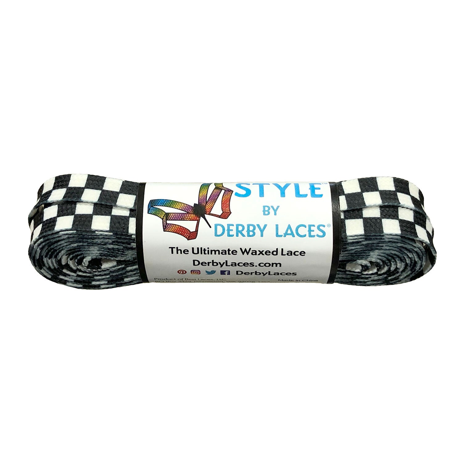 Derby Laces Style / Checker / 96in (244cm)