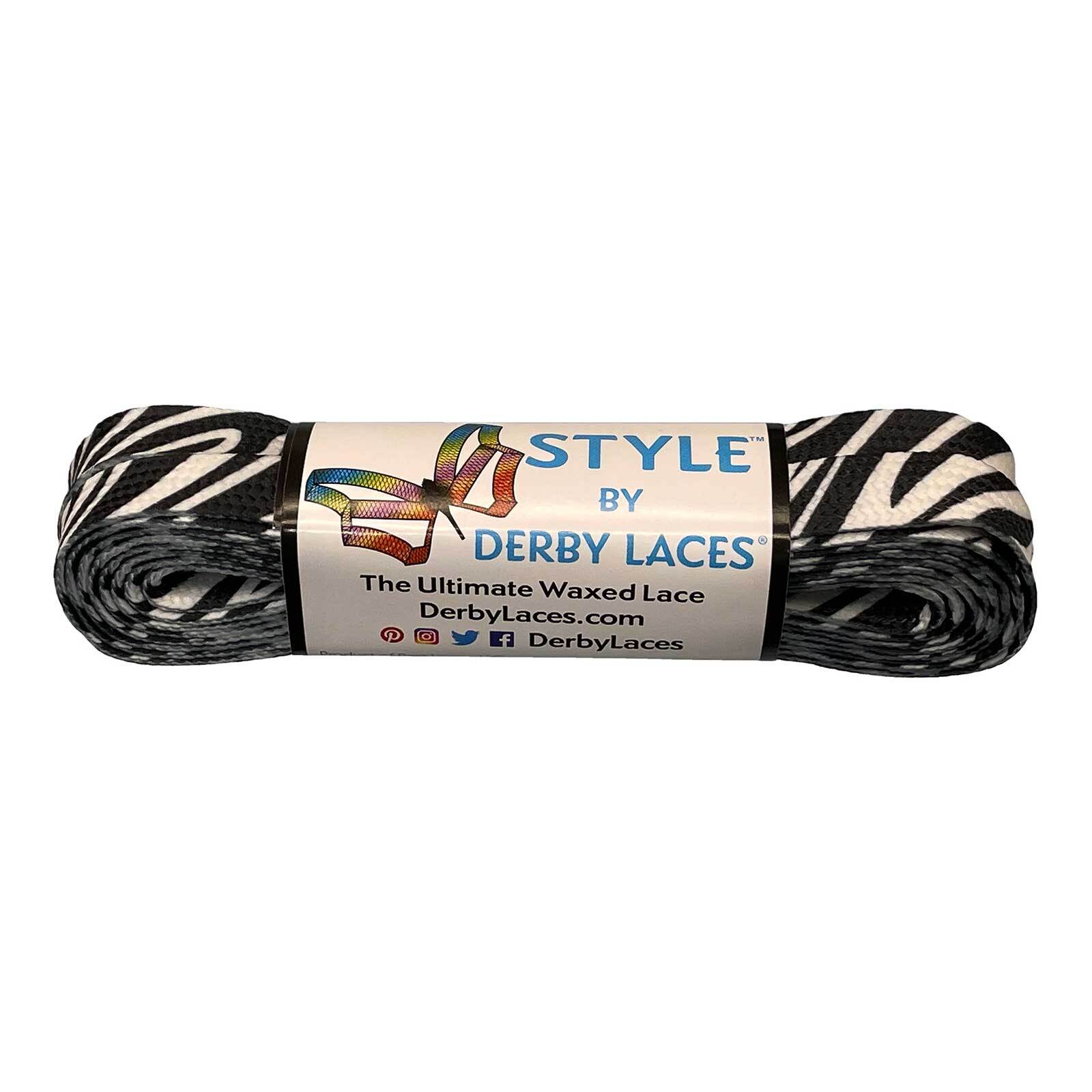 Derby Laces Style / Zebra Print / 96in (244cm)