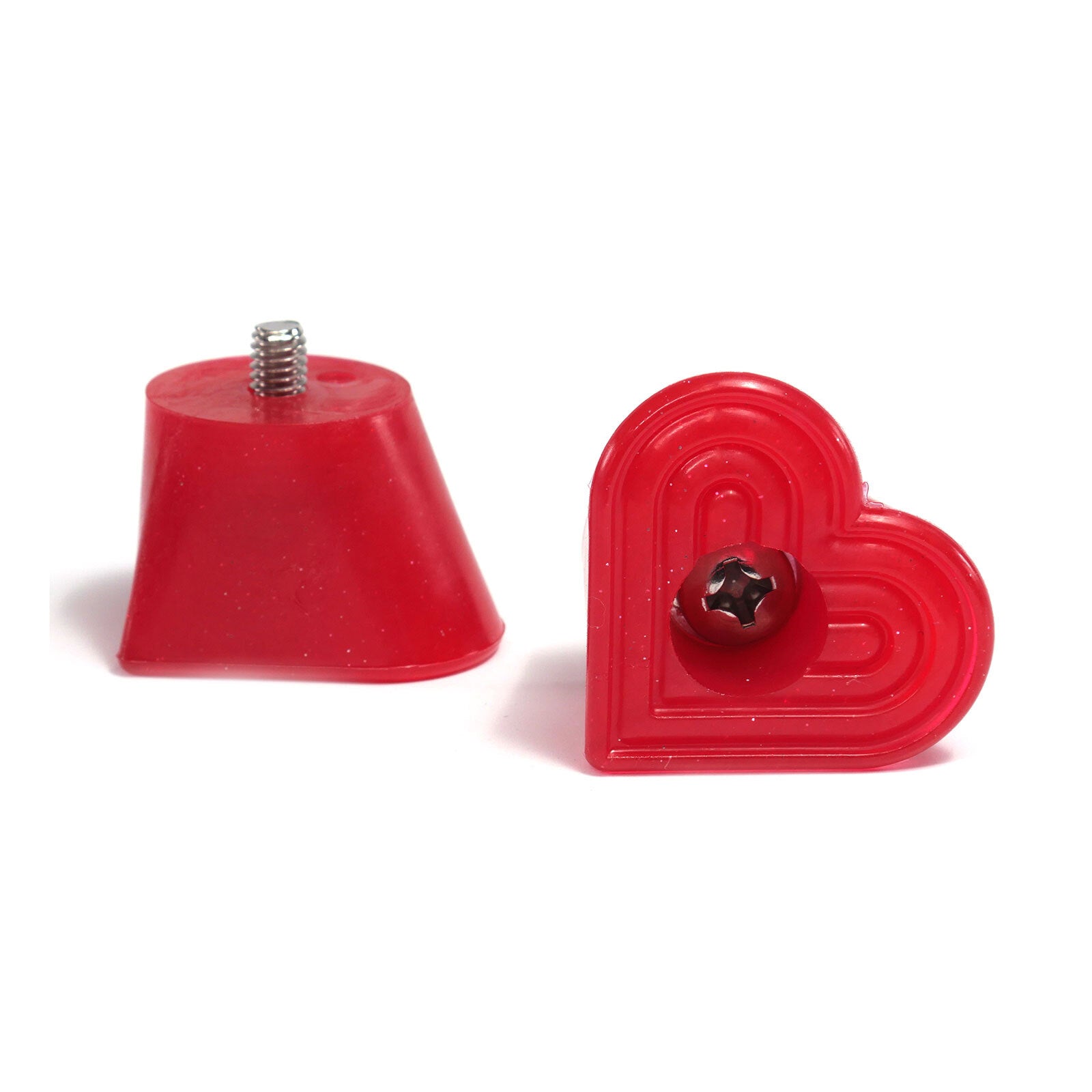 Grindstone Heartstopper Bolt-on Toe Stops / Hot Rod Red