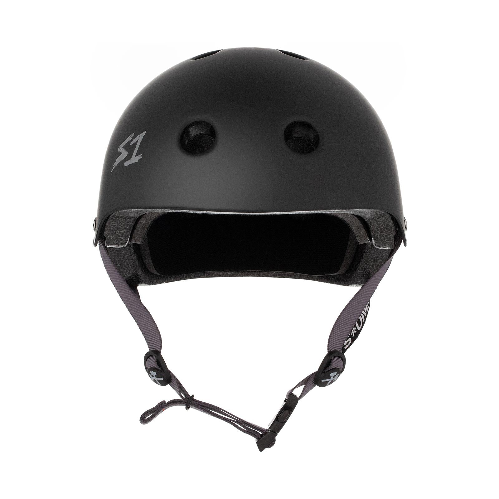 S1 Lifer Helmet (Certified) / Black Matte (Grey Straps)