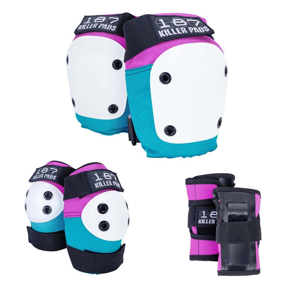 187 Six Pack Pad Set / Pink Teal / XS