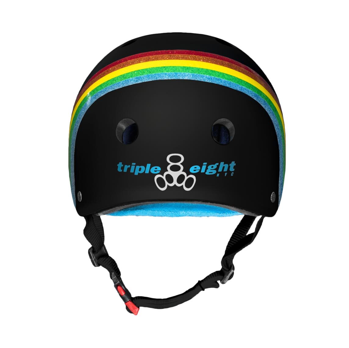 Triple 8 THE Certified Sweatsaver Helmet / Rainbow Sparkle Black