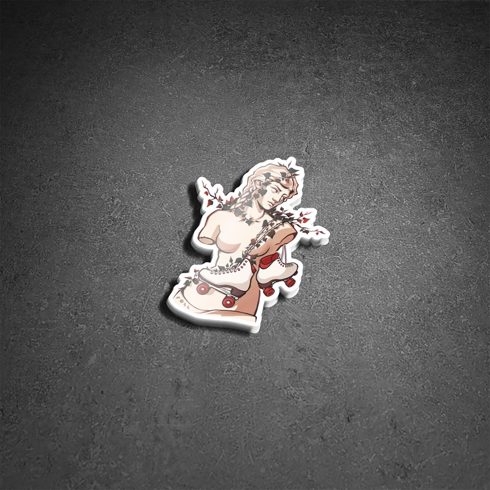 Roll Skate Studio Glitter Sticker / Goddess