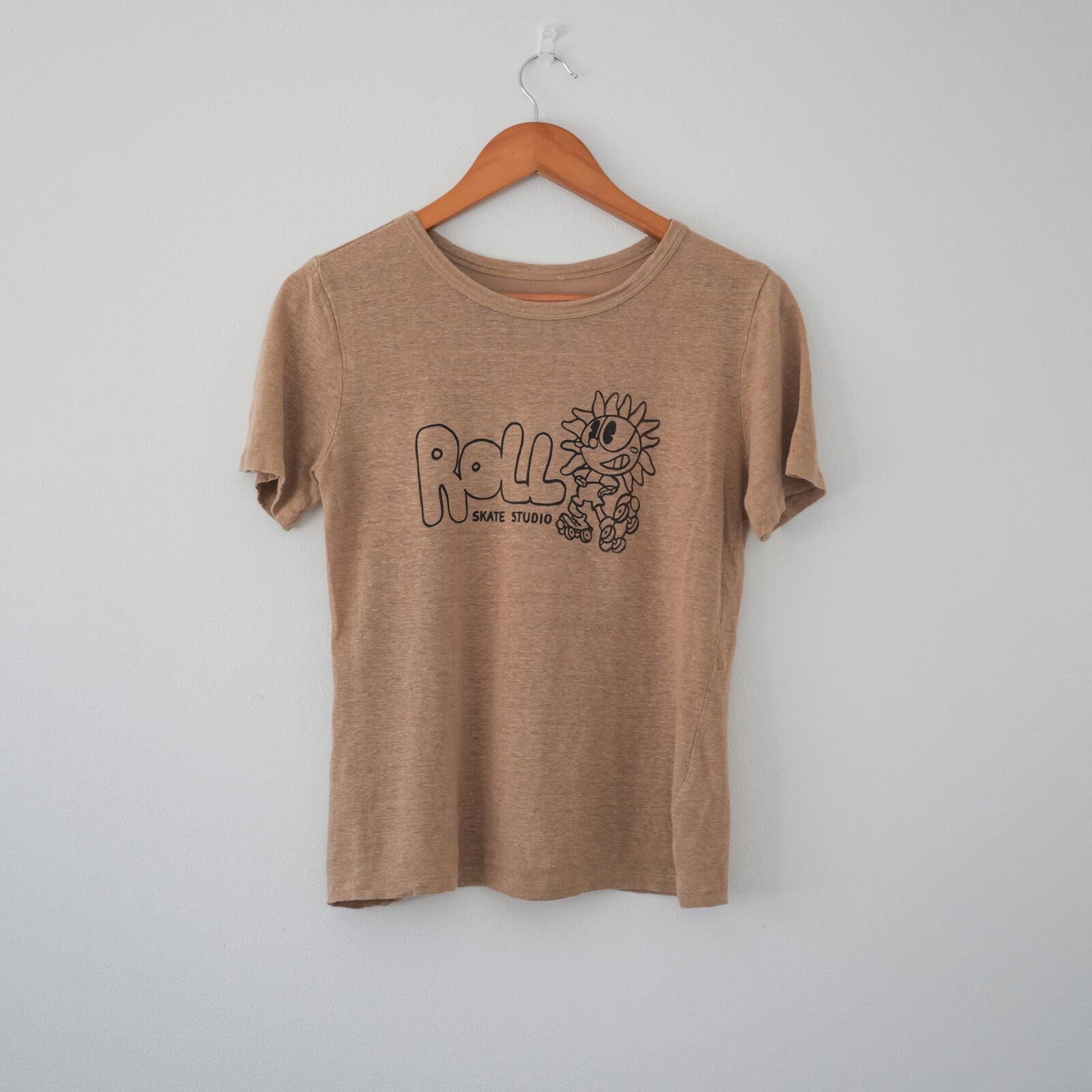 Roll Upcycled / Sunflower Tee / Beige / XXS