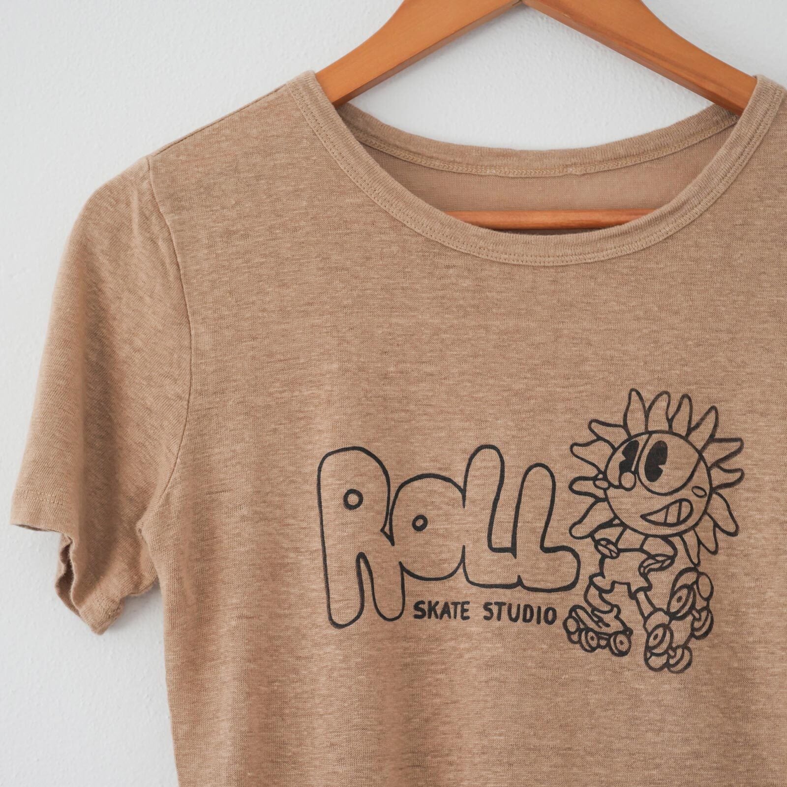 Roll Upcycled / Sunflower Tee / Beige / XXS