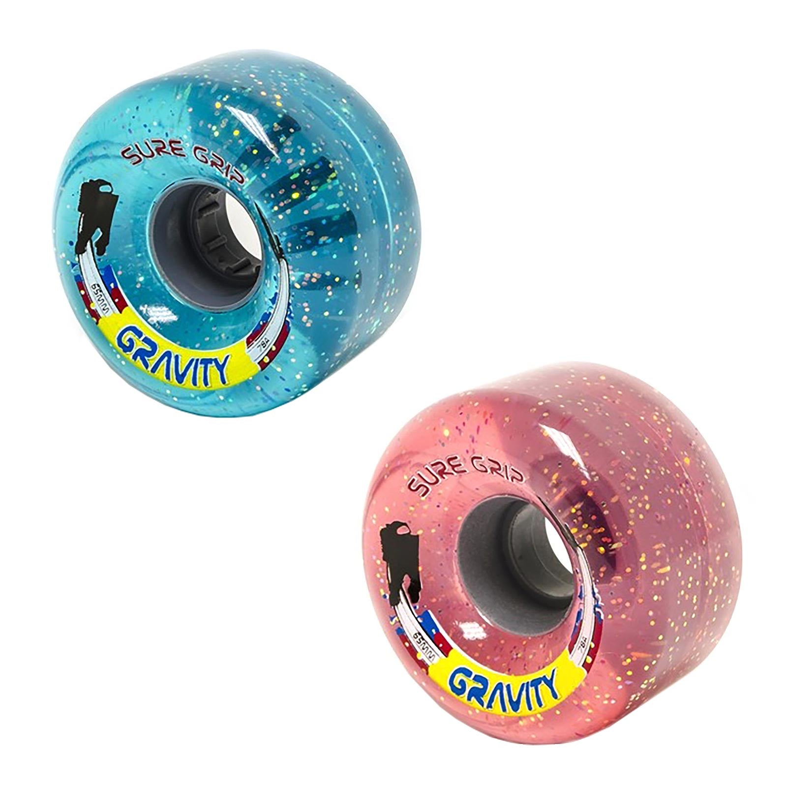 Brand new! Pink Glitter on sale Suregrip gravity gummy wheels 65MM 78A