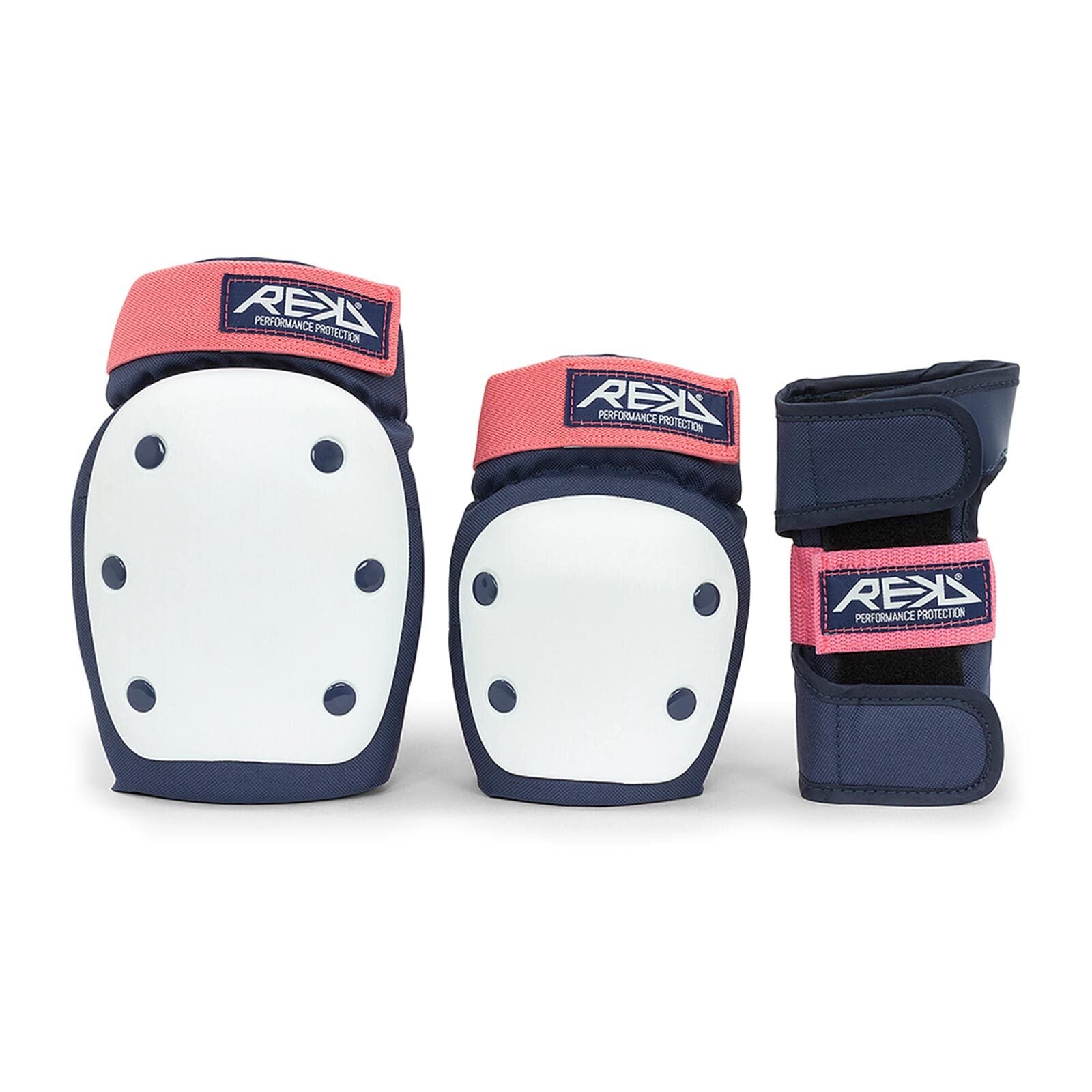 REKD Heavy Duty Triple Pad Set / Adult / Blue Pink / XS