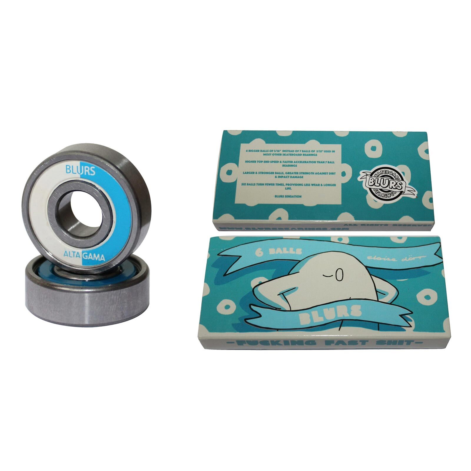 Blurs Bearings 6 Balls (8 Pack) / 8mm